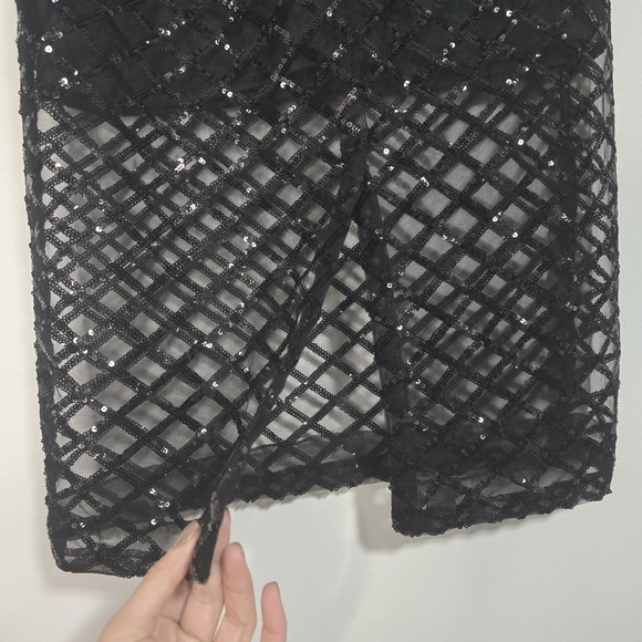 J. Crew Collection sequin Pencil Skirt in Black Evening Occasion Party Birthday - Picture 8 of 11